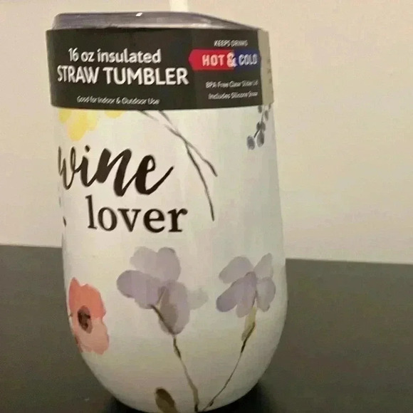 Wine Lovers- Thirstystone 16oz stainless steel tumbler with lid and straw - Picture 16 of 16